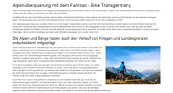 Desktop Screenshot of bike-transgermany.de