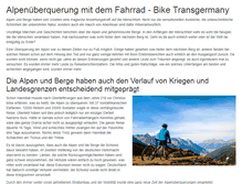 Tablet Screenshot of bike-transgermany.de